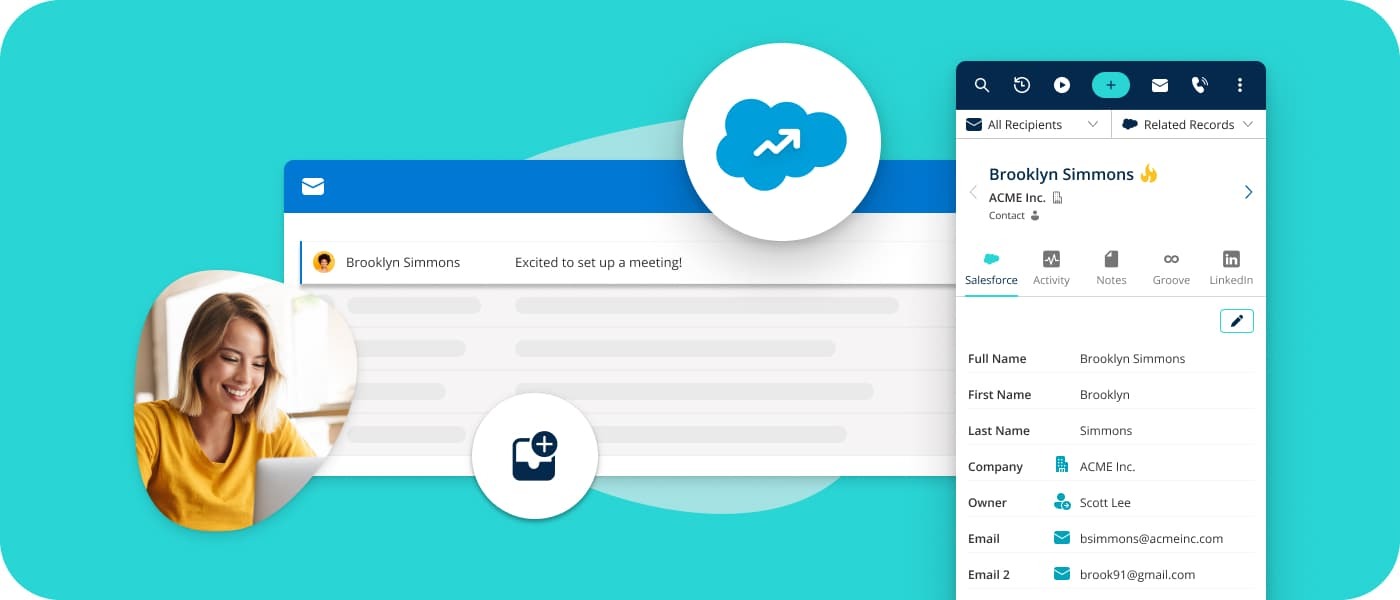 The Closer | Integrate Salesforce with email inbox